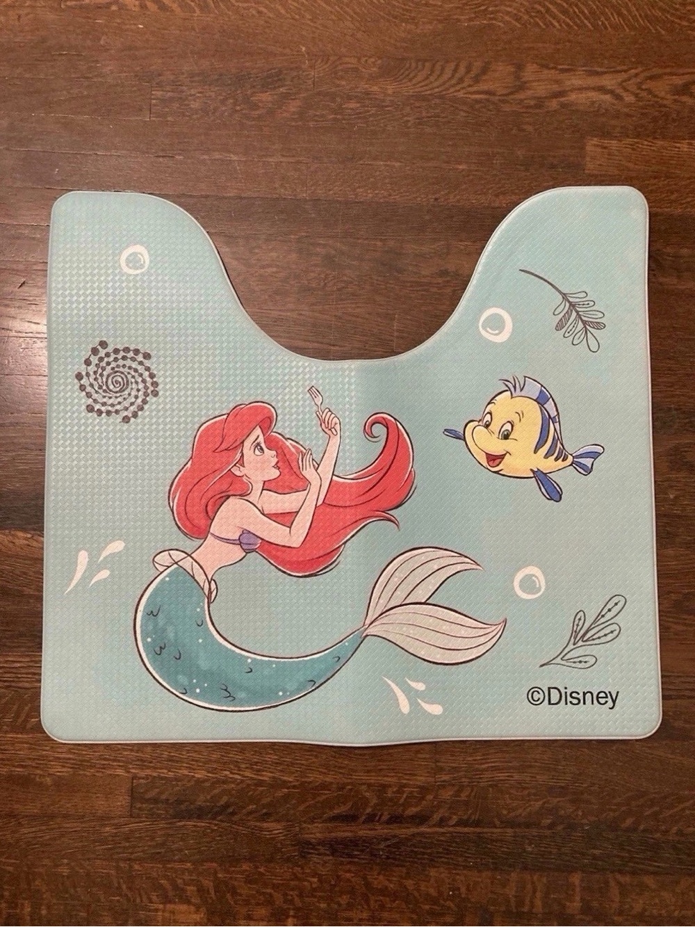 Disney’s The Little Mermaid Ariel Flounder PVC Toilet Mat from Japan